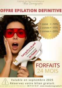 L'offre annuelle en épilation définitive!